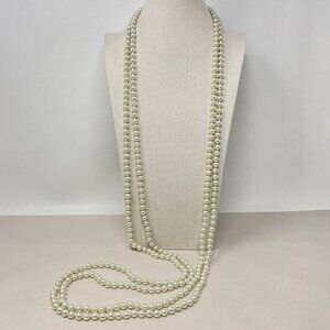Opera Length‎ Faux Pearl Necklaces Set of 2 Flapper Classic Elegant Old Money